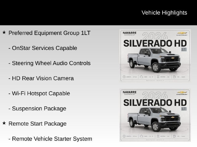 2026 Chevrolet Silverado 2500 HD LT