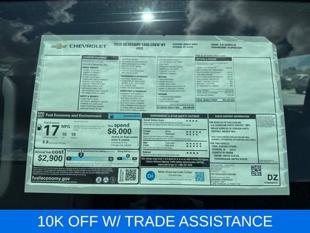 2026 Chevrolet Silverado 1500 WT
