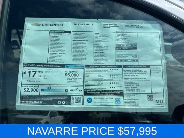 2026 Chevrolet Tahoe LS