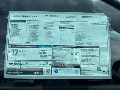 2026 Chevrolet Tahoe LT