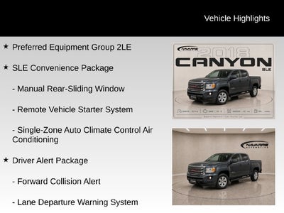 2018 GMC Canyon 2WD SLE