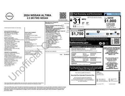 2024 Nissan Altima SR FWD