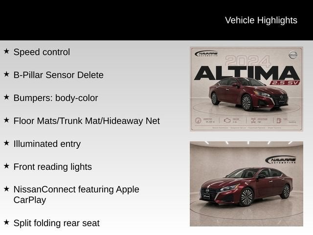 2024 Nissan Altima SV FWD