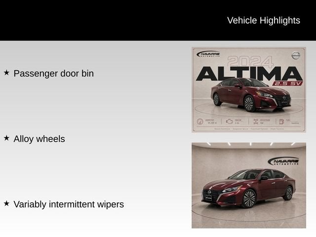 2024 Nissan Altima SV FWD