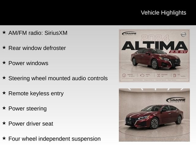 2024 Nissan Altima SV FWD