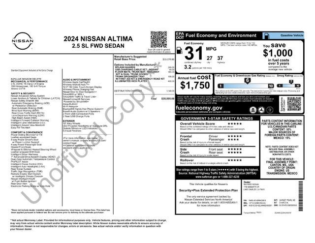 2024 Nissan Altima SL FWD