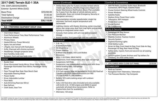 2017 GMC Terrain SLE