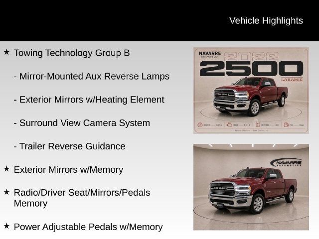 2022 RAM 2500 Laramie Crew Cab 4x4 6'4" Box
