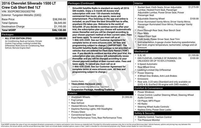 2016 Chevrolet Silverado 1500 LT