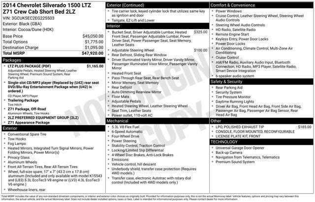 2014 Chevrolet Silverado 1500 LTZ