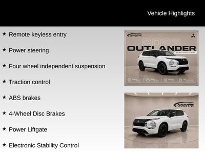 2023 Mitsubishi Outlander SE Black Edition S-AWC