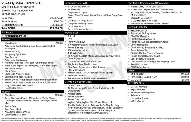 2024 Hyundai Elantra SEL
