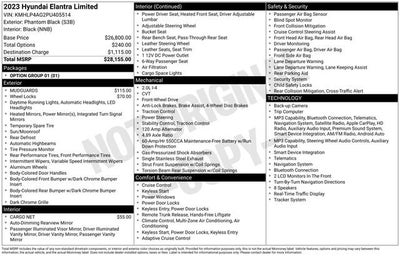 2023 Hyundai Elantra Limited