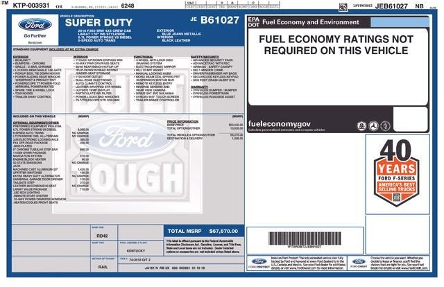 2018 Ford Super Duty F-350 SRW XL