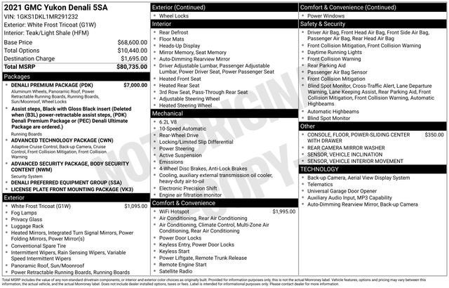 2021 GMC Yukon Denali