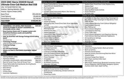 2025 GMC Sierra 2500 HD Denali Ultimate