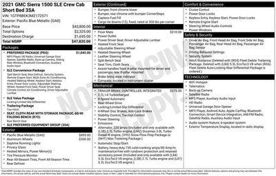 2021 GMC Sierra 1500 SLE
