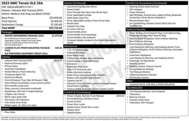 2023 GMC Terrain SLE
