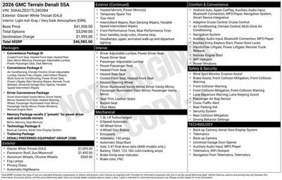 2026 GMC Terrain Denali