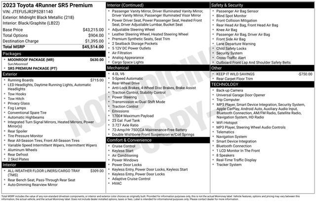2023 Toyota 4Runner SR5 Premium
