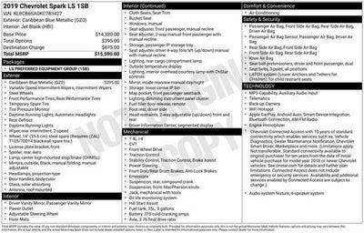 2019 Chevrolet Spark LS