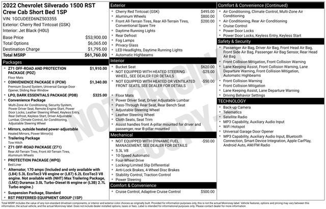2022 Chevrolet Silverado 1500 RST