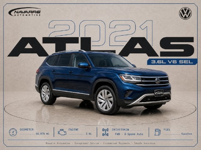 2021 Volkswagen Atlas 3.6L V6 SEL