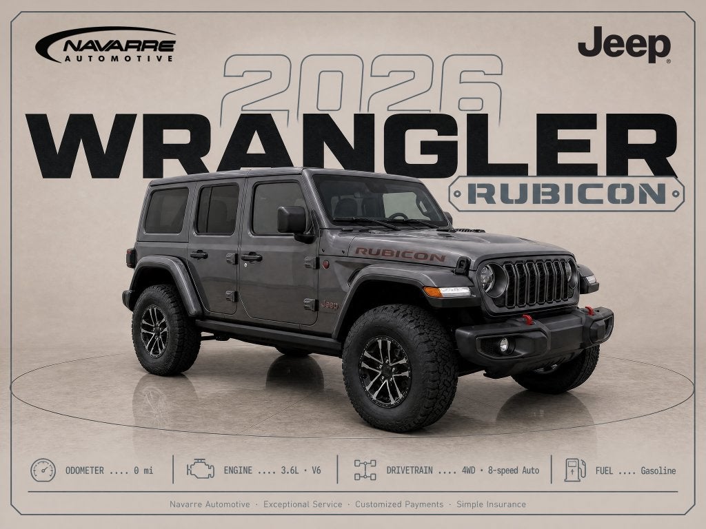 2026 Jeep Wrangler WRANGLER 4-DOOR RUBICON X