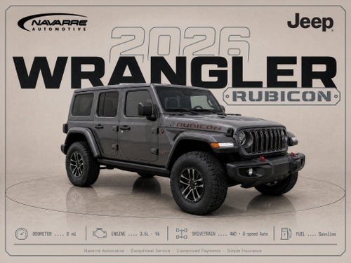 2026 Jeep Wrangler WRANGLER 4-DOOR RUBICON X