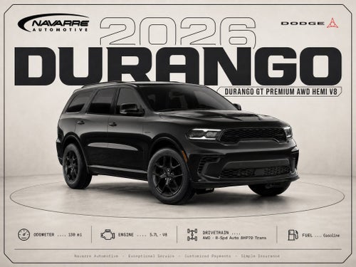 2026 Dodge Durango DURANGO GT PREMIUM AWD HEMI V8