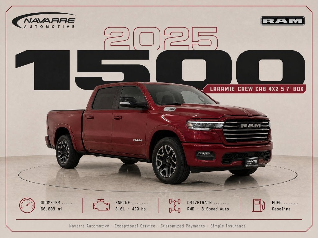 2025 RAM 1500 Laramie Crew Cab 4x2 5'7' Box