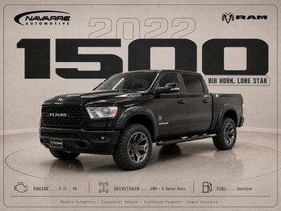 2022 RAM 1500 Big Horn Crew Cab 4x4 5'7' Box