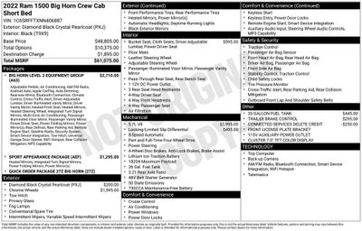 2022 RAM 1500 Big Horn/Lone Star