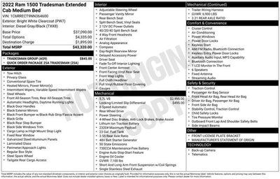 2022 RAM 1500 Tradesman