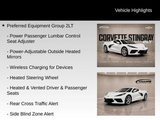 2025 Chevrolet Corvette Stingray 2LT