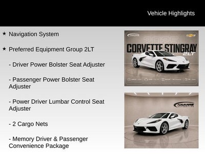 2025 Chevrolet Corvette Stingray 2LT