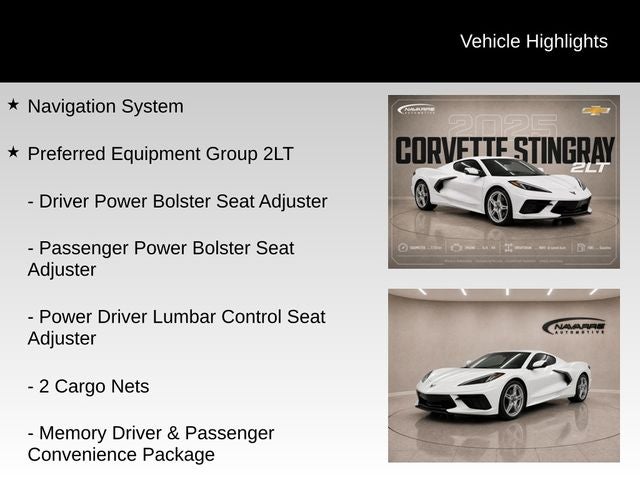 2025 Chevrolet Corvette Stingray 2LT