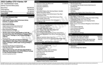 2022 Cadillac CT5 V-Series