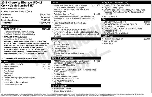 2018 Chevrolet Silverado 1500 LT LT1