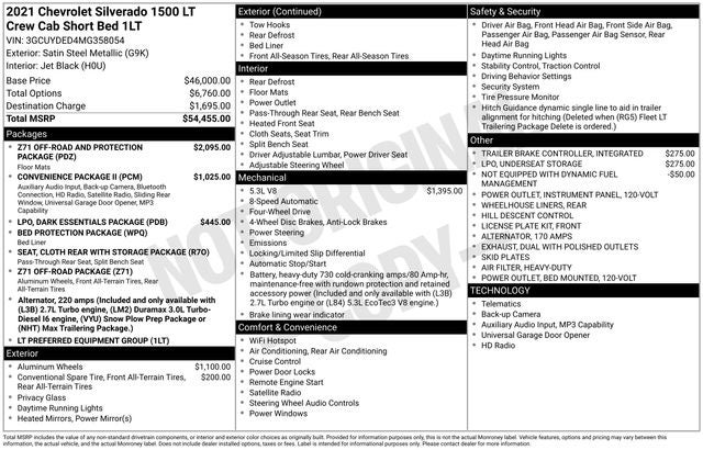 2021 Chevrolet Silverado 1500 LT LT1