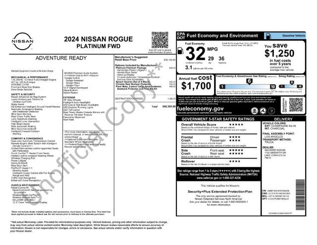 2024 Nissan Rogue Platinum