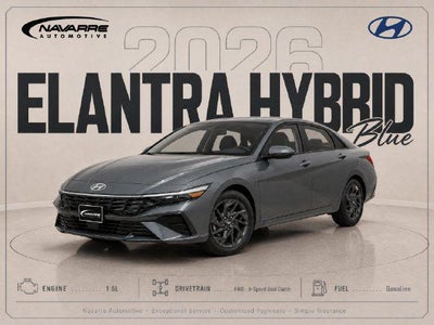 2026 Hyundai Elantra Hybrid Blue