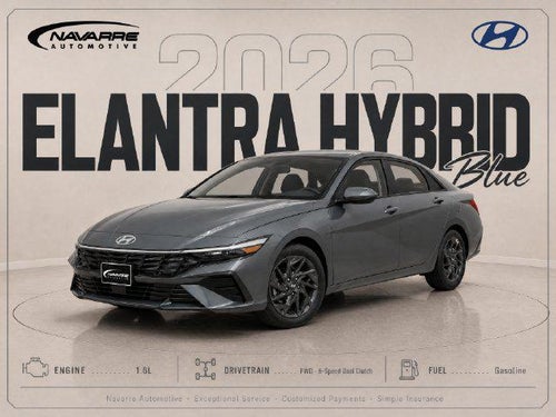 2026 Hyundai Elantra Hybrid Blue