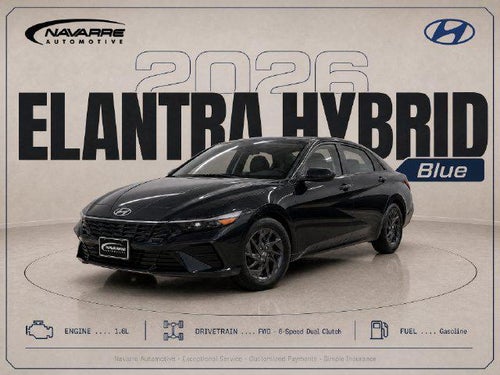 2026 Hyundai Elantra Hybrid Blue