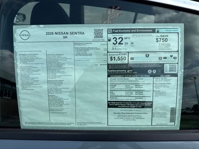 2026 Nissan Sentra SR