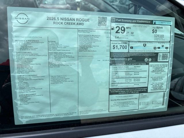 2026 Nissan Rogue Rock Creek