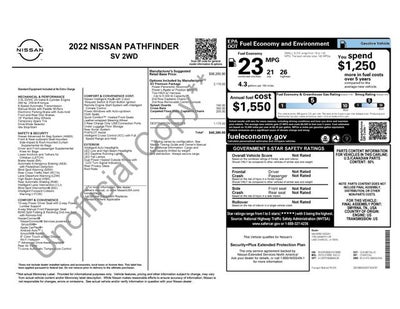 2022 Nissan Pathfinder SV