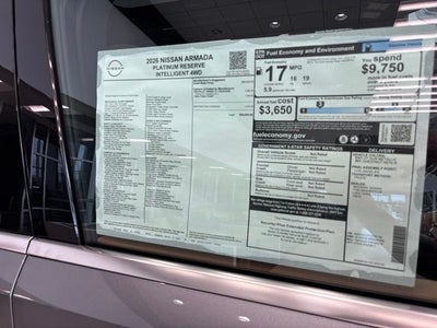 2026 Nissan Armada Platinum Reserve