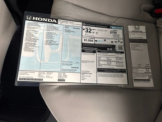 2026 Honda Accord LX