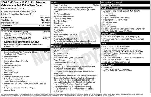 2007 GMC Sierra 1500 SLE1